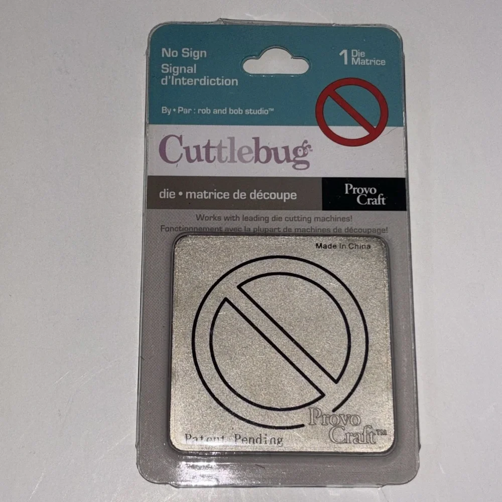 Cuttlebug Silver Die Set CUTTLEBUG NO SIGN DIE Cuttlebug SLIDERS DIES NWT